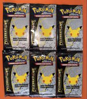 6x Pokemon 25th Celebrations Packs 