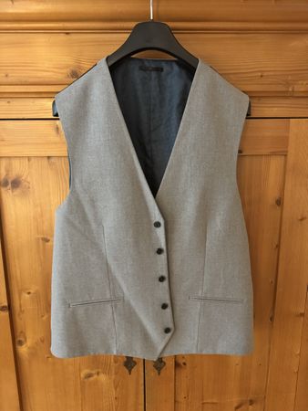 Herren Weste Next Tailoring grau Grösse eu60 neuwertig