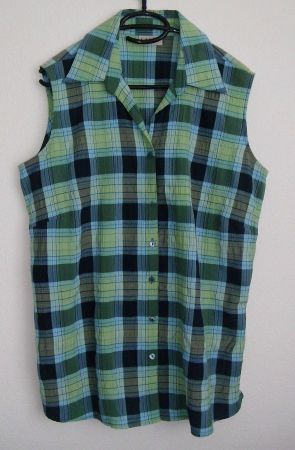 Bluse o. Arm , Gr. 42, Grün-+ Blautöne * Canda * Neuwertig