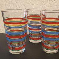 3 verres vintage Fiestaware Mambo – Années 70