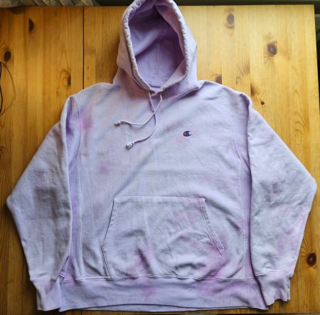 Hoodie Champion Grösse L Damen Tie Dye Batik Muster
