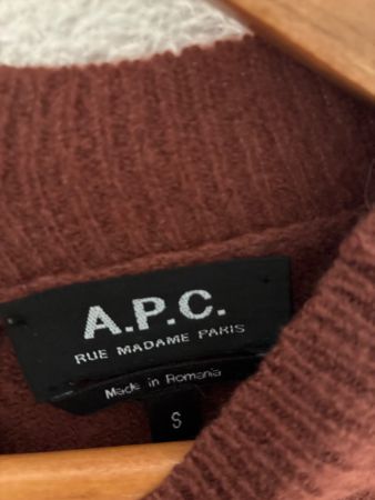 A.P.C. Pullover braun Wollmischung Gr. S