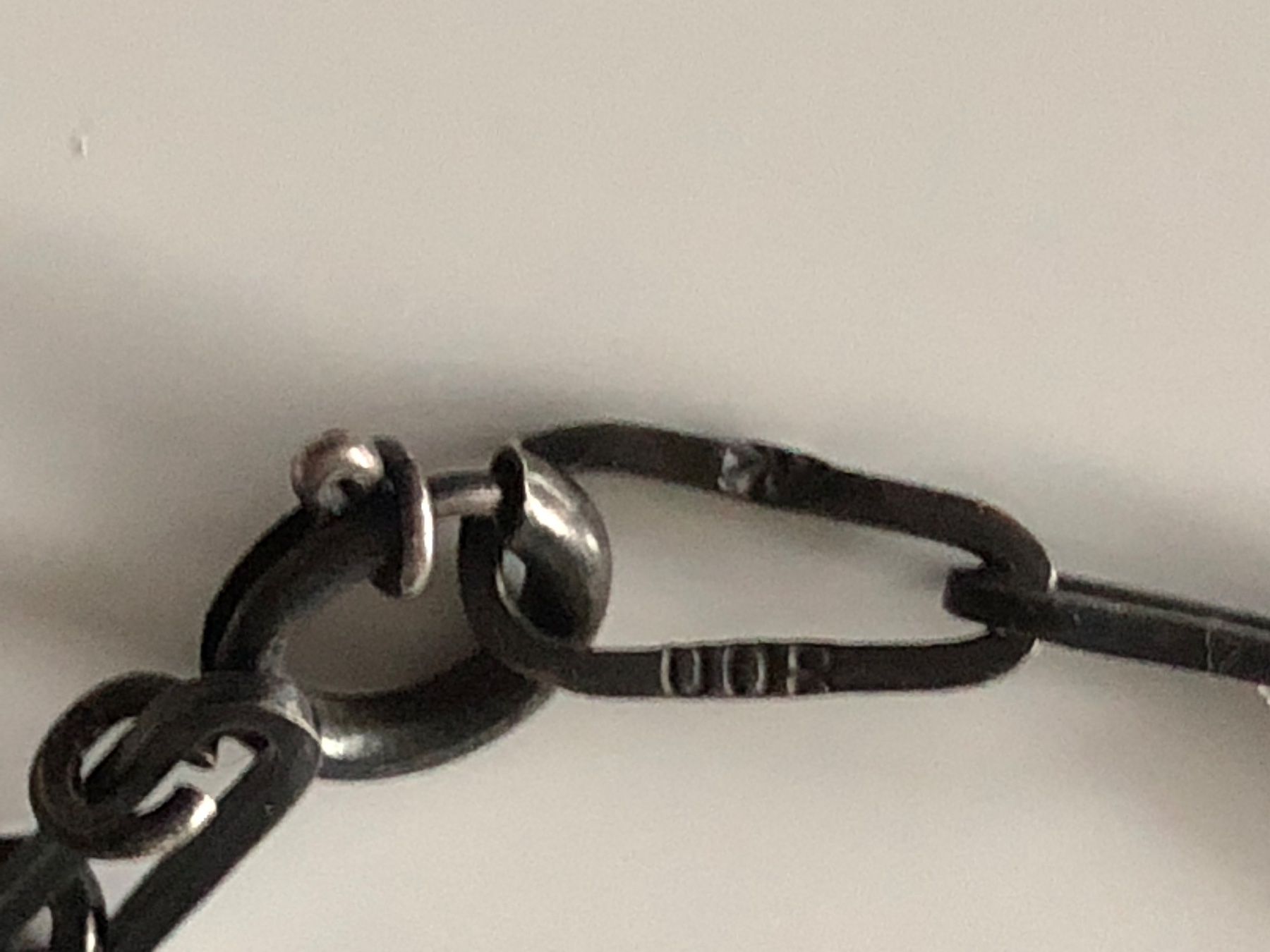Catenine: Sterling Schwarze Silber Kette mit Echte Steine – Usato da Läufelfingen venduto da Original100 5