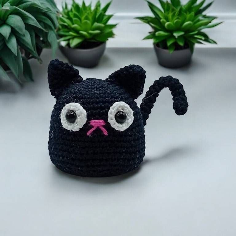 Tutte le decorazioni: Dekofigur sitzende Katze/ Geschenk Deko – Nuovo (secondo la descrizione) da Flawil venduto da Haekelwunsch.ch 1