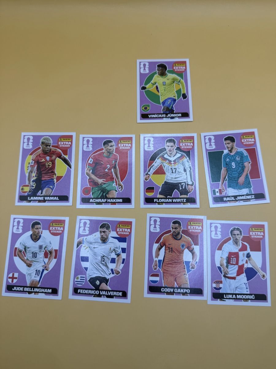 Panini Carte collezionabili: 9 verschiedene Panini Extra Sticker – Nuovo (secondo la descrizione) da Wetzikon ZH venduto da KartenKid