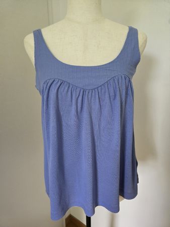 Banana Republic Tank Top Gr. XS – Blau A-Linie Gerafft 