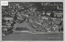 Vevey vu d'avion - Flugaufnahme