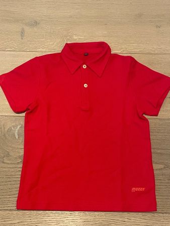 T-Shirt Rot mit Kragen Gr. 116/100% Baumwolle//OVP