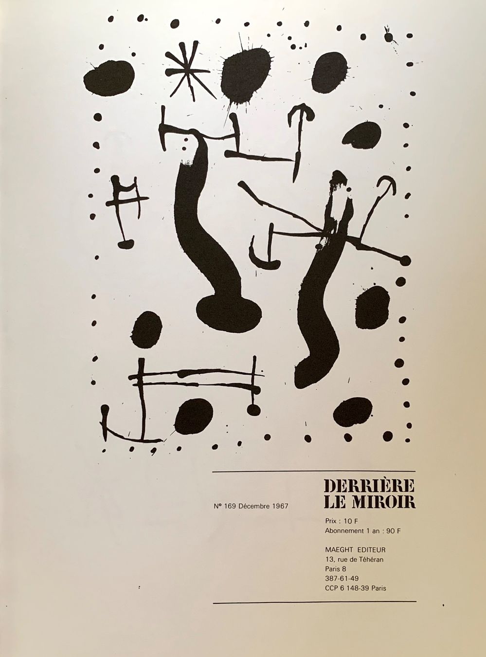 Grafica & Litografie: Joan Miro  Derriere Le Miroir No. 169 – Usato da Nennigkofen venduto da waltraub 6