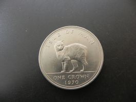 Isle of Man 1 Crown 1970 - The Man Cat