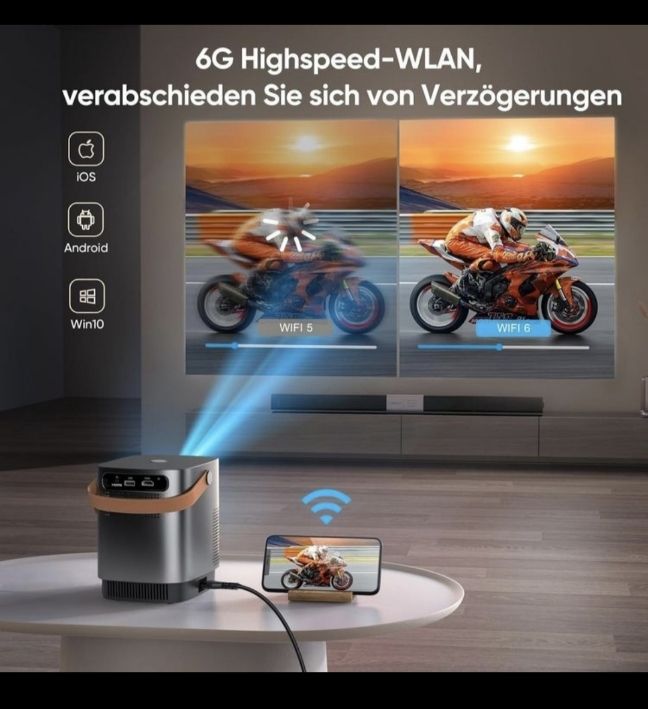 Videoprojektoren: Mini Beamer Full HD mit WiFi 6 & Bluetooth, Zoom – Neu und originalverpackt aus Zürich von alu_dzr7 7