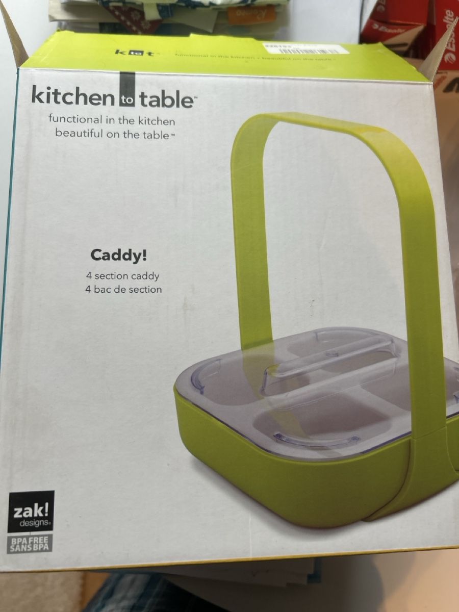 Contenitori & Simili: New Zak Designs 4 Section Caddy for Kitchen to Table Fun! – Nuovo e nell'imballaggio originale da Marly venduto da redinaber