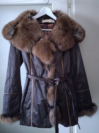 Veste avec la fourrure avec doublure amovible
