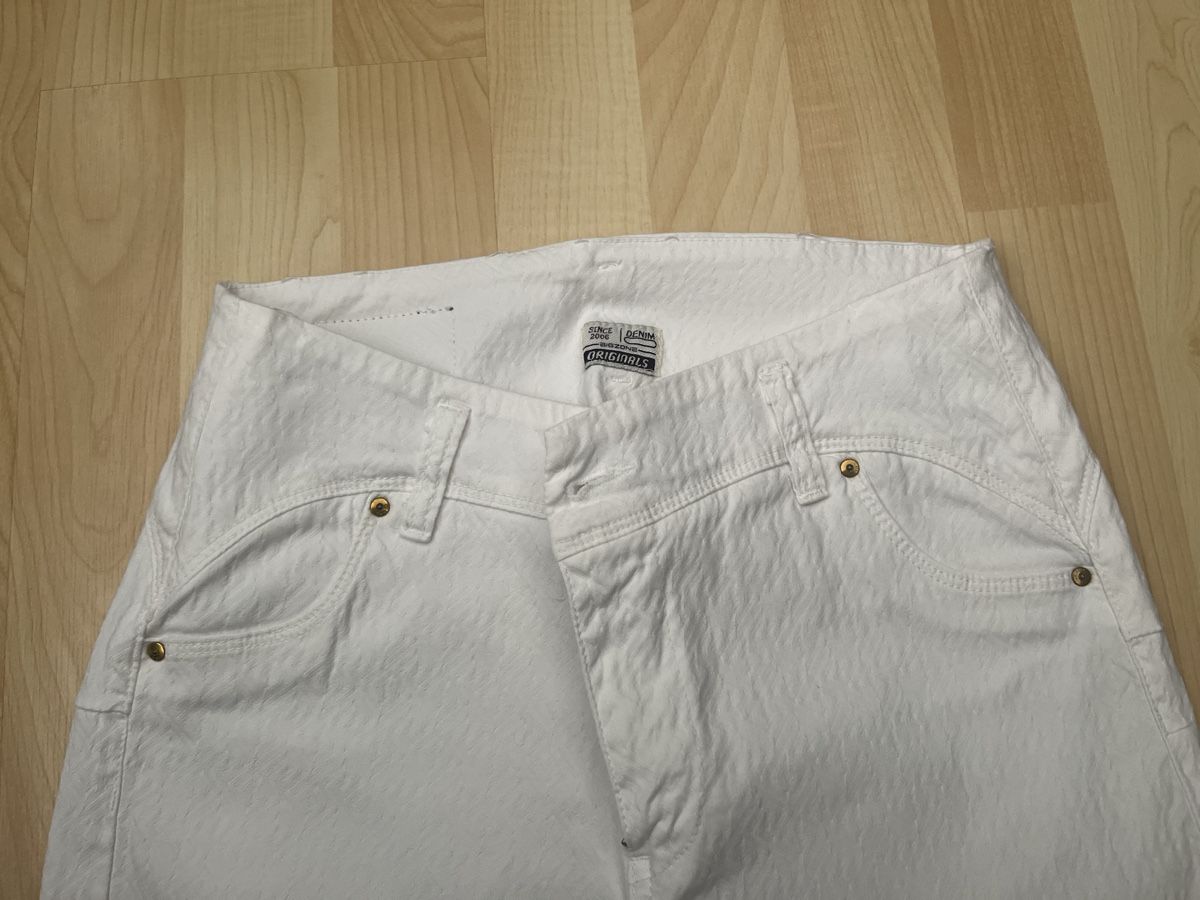 Hosen: White Big Zone Trousers Cotton Elastane Size 38 Summer – Neu (gemäss Beschreibung) aus Emmenbrücke von vic_nx9v 4