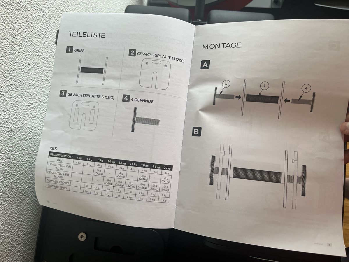 Atletica Manubri & Pesi: Verstellbare Kurzhanteln 2x 20kg – Usato da Greifensee venduto da Fylyb 3