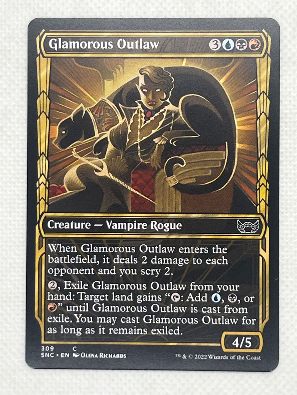 Magic The Gathering Carte collezionabili: MTG Glamorous Outlaw SNC 309 Englisch Common – Usato da Hinterkappelen venduto da Kim1992