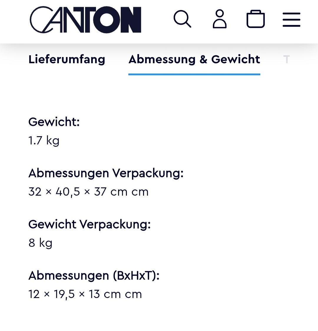 Canton Lautsprecher: Lautsprecher Canton Plus XL.3 – Gebraucht aus Tagelswangen von sophsphere 3