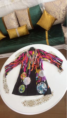 Kleid Langarm Damen bunt Grösse L guter Zustand