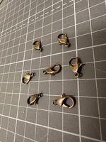 7x Karabiner Verschlüsse Bronze Optik für Schmuck Basteln