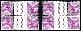 Zwischenstege 1938 4er-Bl. Nr. S51Ay-S51Az, postfr.** KP 28