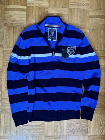 Charles Vögele Striped 1/4 Zip Pullover - Men's Size L