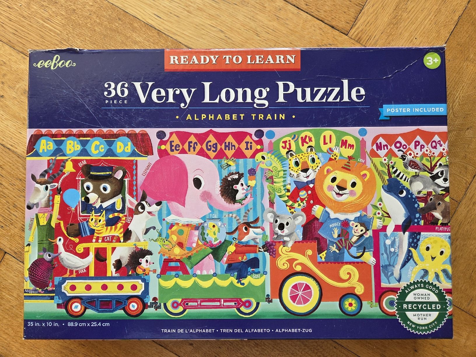 Puzzle: Puzzle alphabet train trèèèèèès long 36 pièces! – Usato da Territet venduto da Cenh