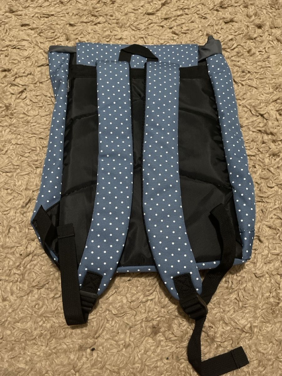 Rucksäcke: Rucksack Punkte blau mit Leder Details – Neu (gemäss Beschreibung) aus Unterkulm von AnoliOccasion 1
