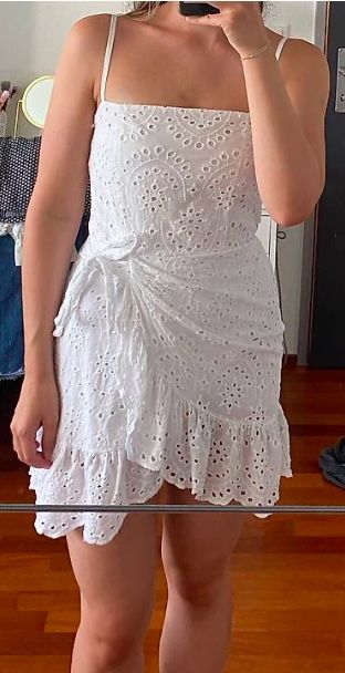 Vestiti: Weisses Sommerkleid mit Schleife – Nuovo (secondo la descrizione) da Embrach venduto da ale_v5qn 2