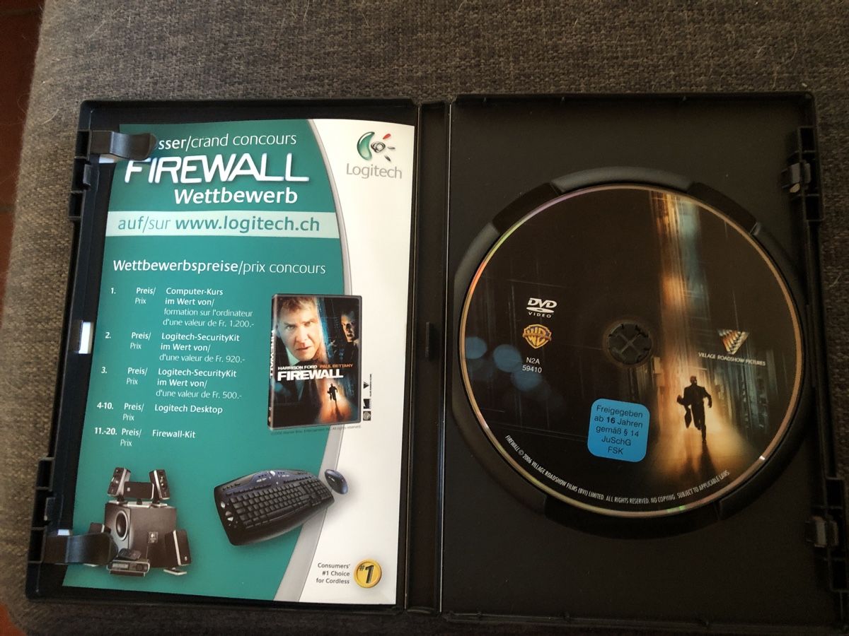 Tutti i DVDs: DVD, FIREWALL – Usato da Balsthal venduto da Katzenfan99 1