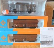 Brawa Ho 48319, Roco Ho 2×4386A,3 wagons marchandises ép.IV