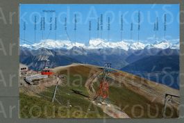 AK color Crans s/ Sierre VS Téléphérique Bellalui ≈1980
