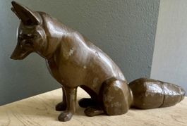Werbe-Briefbeschwerer Gusseisen FUCHS Von Roll vintage 2.6kg