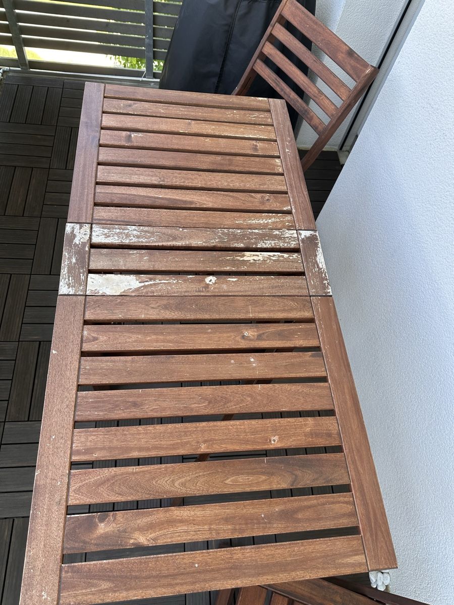 Ikea Tischset: Holz Balkonset Tisch & 2 Stühle Ikea – Gebraucht aus Lufingen von swissmex21 3