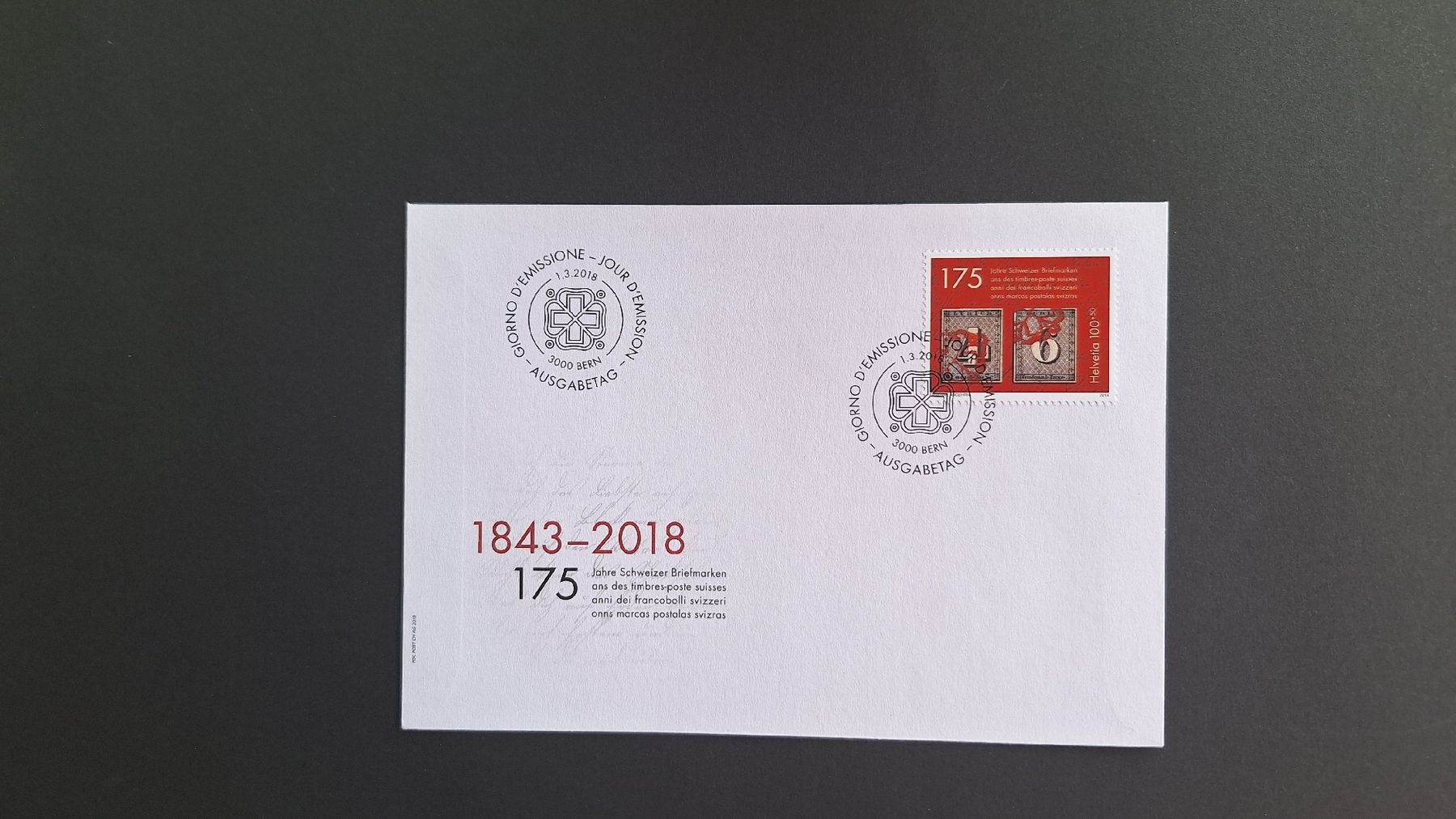 Tous les timbres: 2018,Nr.W115,FDC – Neuf (Voir description) à Pratteln par walti-6060
