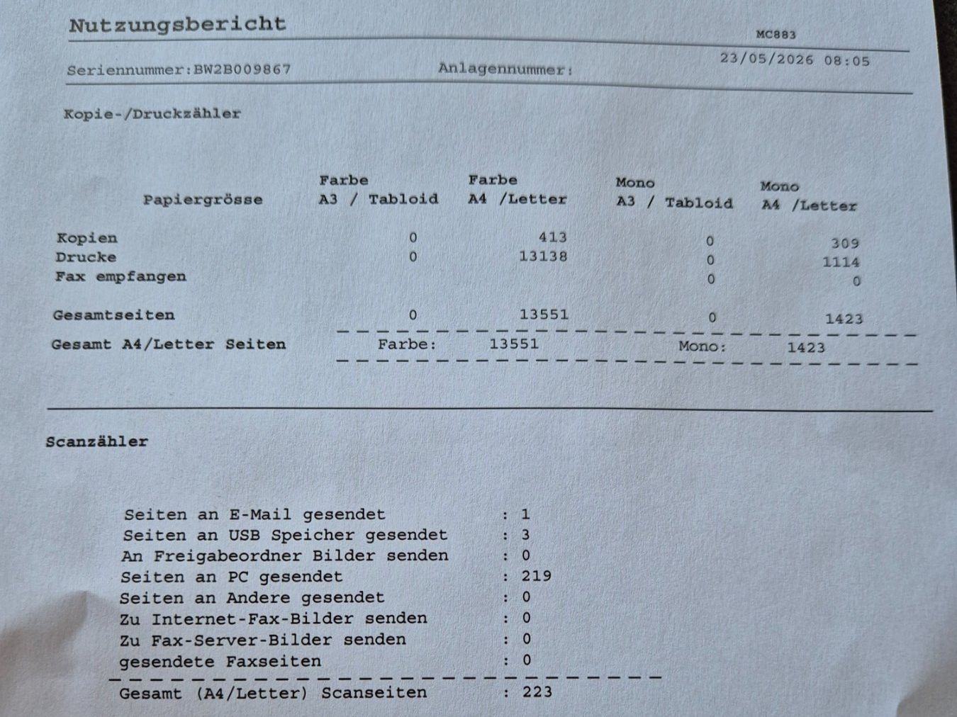 Oki Stampanti: OKI MC883 Farbdrucker, Scanner, Kopierer Top Zustand – Usato da Winterthur venduto da phimija 5