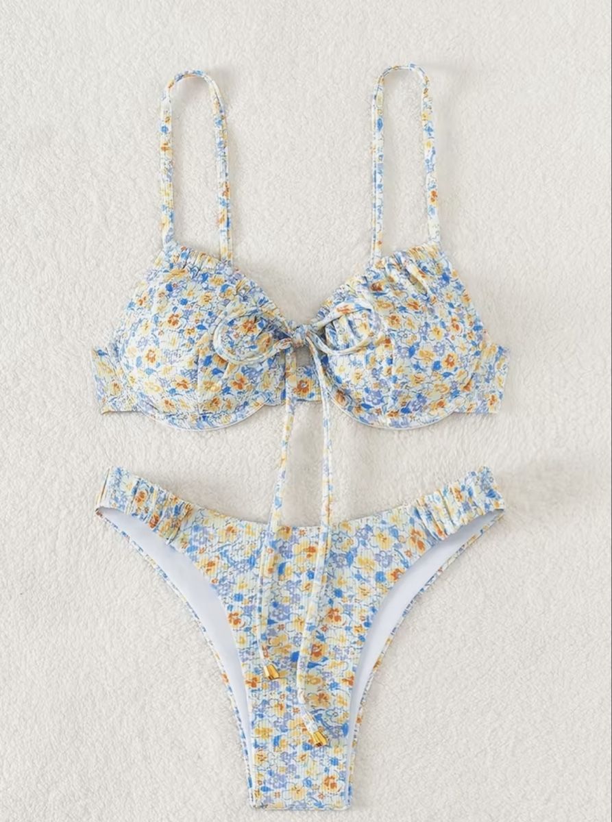 Badekleider & Bikinis: Sommerlicher Bikini mit Blumenmuster, Grösse M, neu! – Neu und originalverpackt aus Bassersdorf von schokoart.ch 2