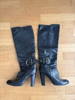 Stiefel Leder Gianmarco Lorenzi Schwarz Grösse 38.5 guter Zu