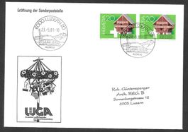 Sonderbrief Eröffnung Sonderpoststelle LUGA Luzern 23.5.1981