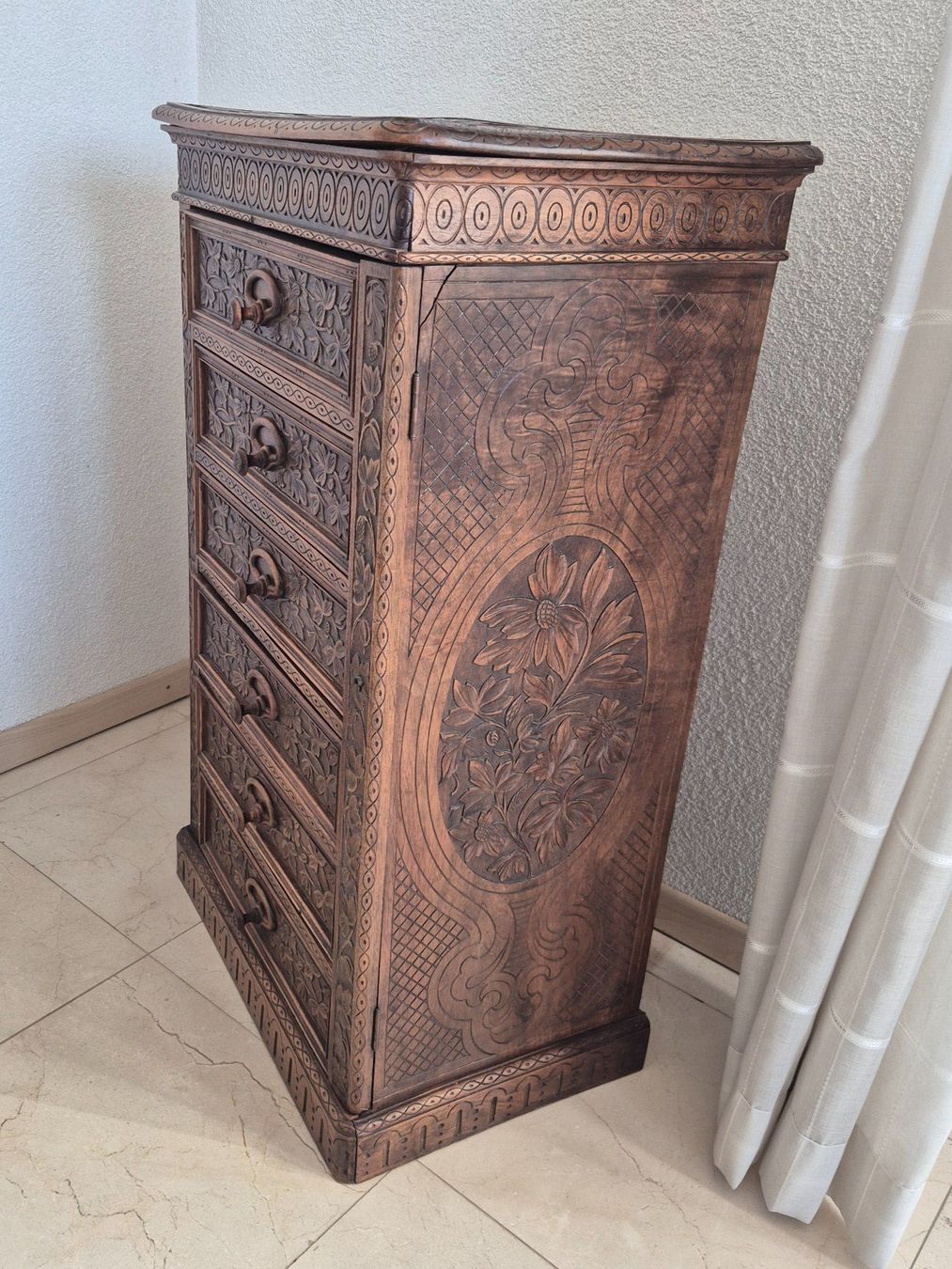 Cassettiere: Commode d'époque Victorienne - 6 tiroirs – Usato da Bogis-Bossey venduto da VNT-GE.ch 6