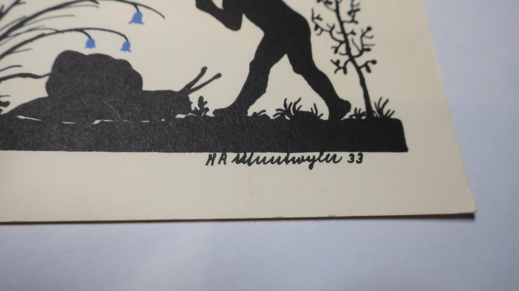 Ansichtskarten: Silhouette H A Munswyler 33 – Gebraucht aus Cormoret von Pascalll2001 2