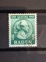Französische Zone Baden 1949 Mi.Nr.47 Goethe. Gestempelt.