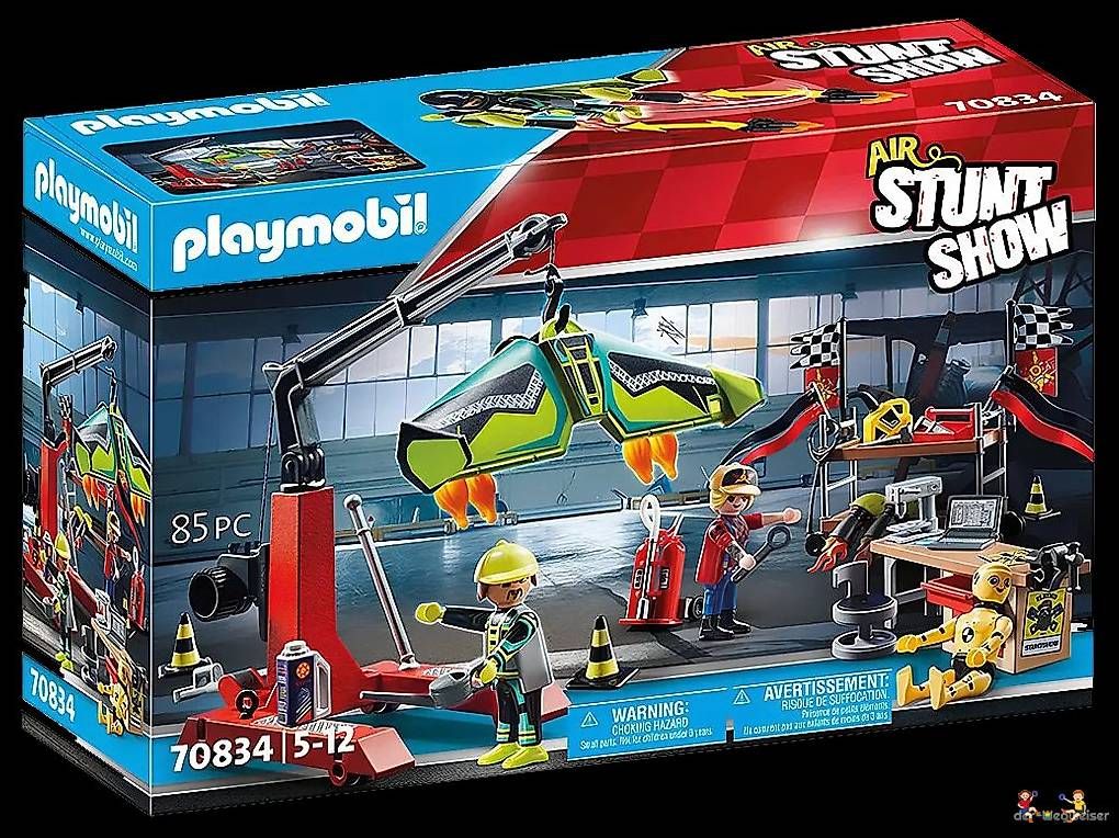 Playmobil Giocattoli: Playmobil Air Stuntshow Servicestation 70834 – Nuovo e nell'imballaggio originale da Birsfelden venduto da der-Wegweiser