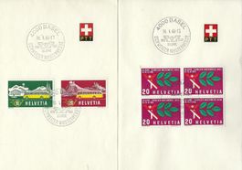 1941, 1950 1965, 1966 PTT Schweiz. Mustermesse