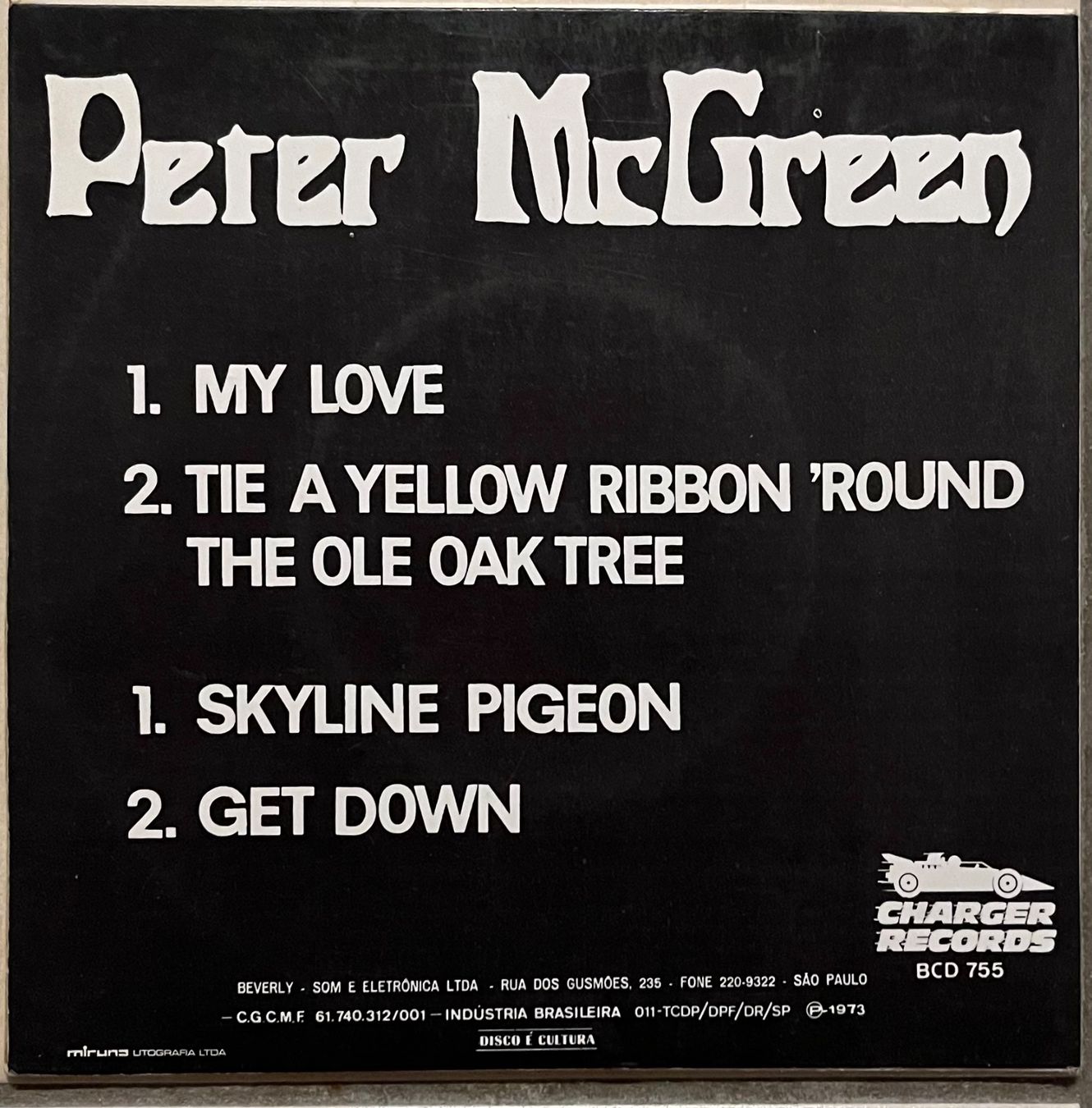 Dischi in vinile: PETER McGREEN - MY LOVE / SKYLINE PIGEON – Usato da Bussigny venduto da vinyl-pas-cher 1