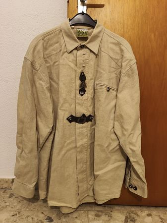 Grubig Trachtenhemd, Top Zustand, Grösse 41  Beige/Braun