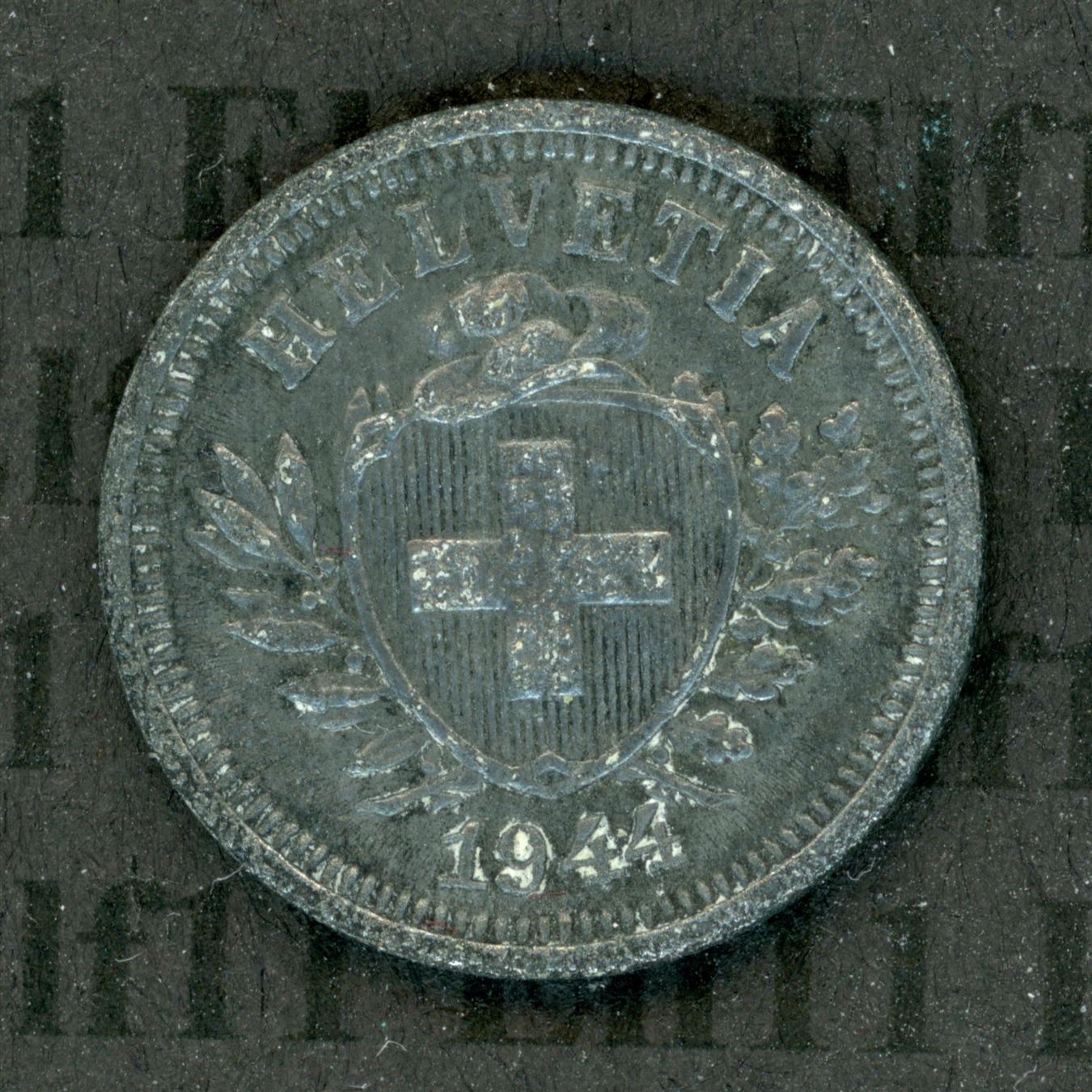 Tutti le monete: CHF___0.01 1944 -ss 1 Rappen – Usato da Widnau venduto da Elf11