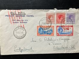 Luxusbrief von Nassau nach Erlenbach 1945