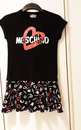 Robe d'été, Moschino, 128cm/8ans, noire, très bon état