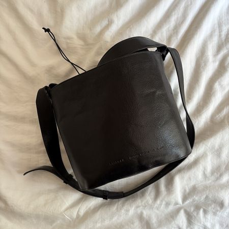 Bucket bag from Balagan (polish brand) glossy black leather
