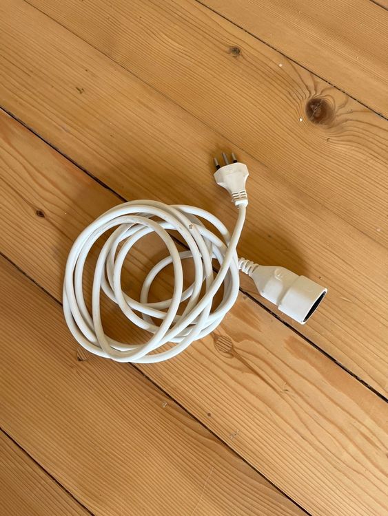 PremiumCord Verlängerungskabel 5m Weiß - 230V Mit Kindersicherung Schuko Stecker